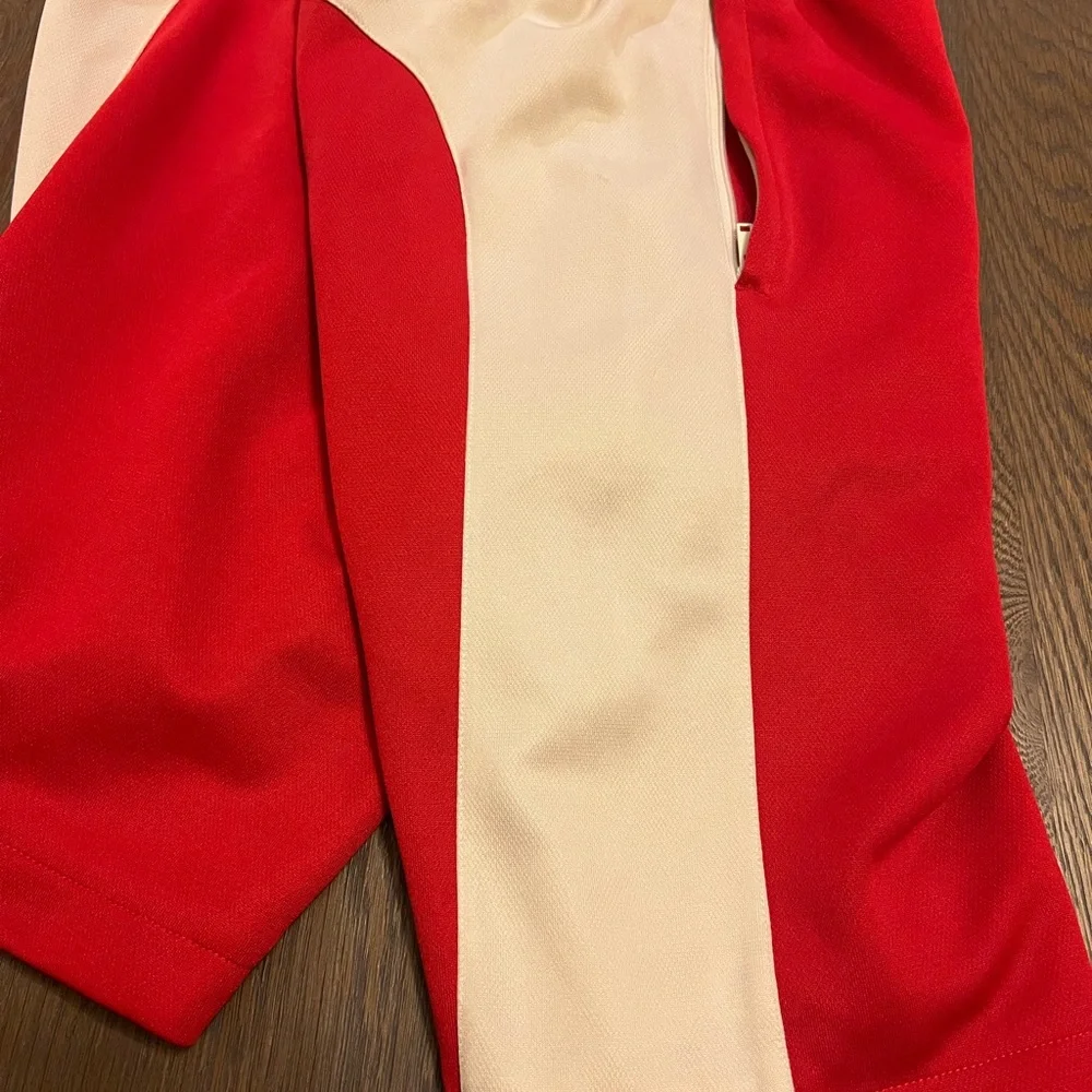 Gucci Red and White Athletic Shorts